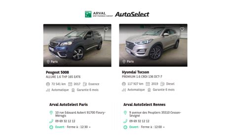 insys.motortrade|arval liste des véhicules.